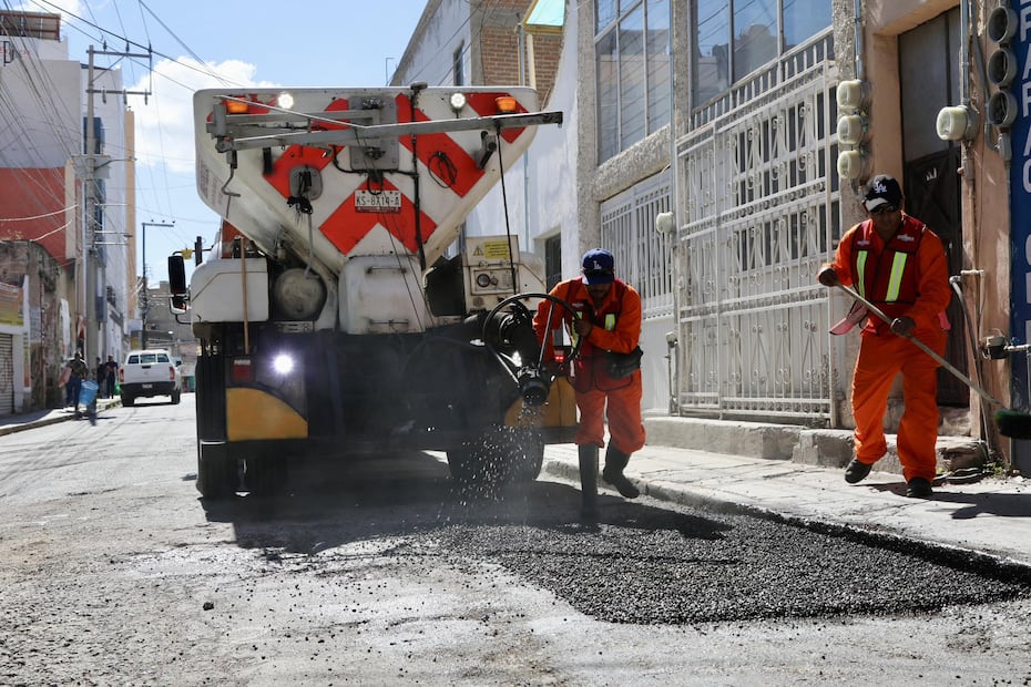 Continúan las acciones de bacheo en la capital de Hidalgo I Foto: H. Ayuntamiento de Pachuca
