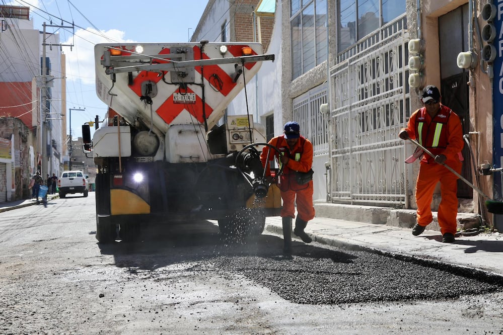 Continúan las acciones de bacheo en la capital de Hidalgo I Foto: H. Ayuntamiento de Pachuca