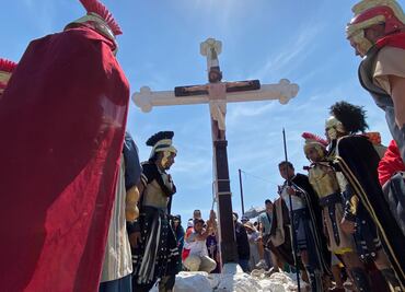 Vida y muerte: la pasión del viacrucis de Cubitos