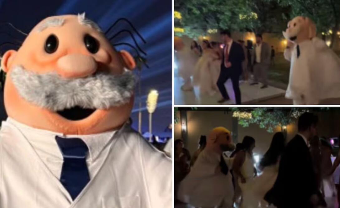 VIDEO: Mujer contrata botargas del Dr. Simi para su boda y se viraliza en redes, Foto: Captura de pantalla @asarelambriz