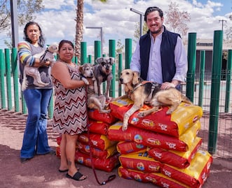 Donación alivia la crisis en refugio de perros en Pachuca