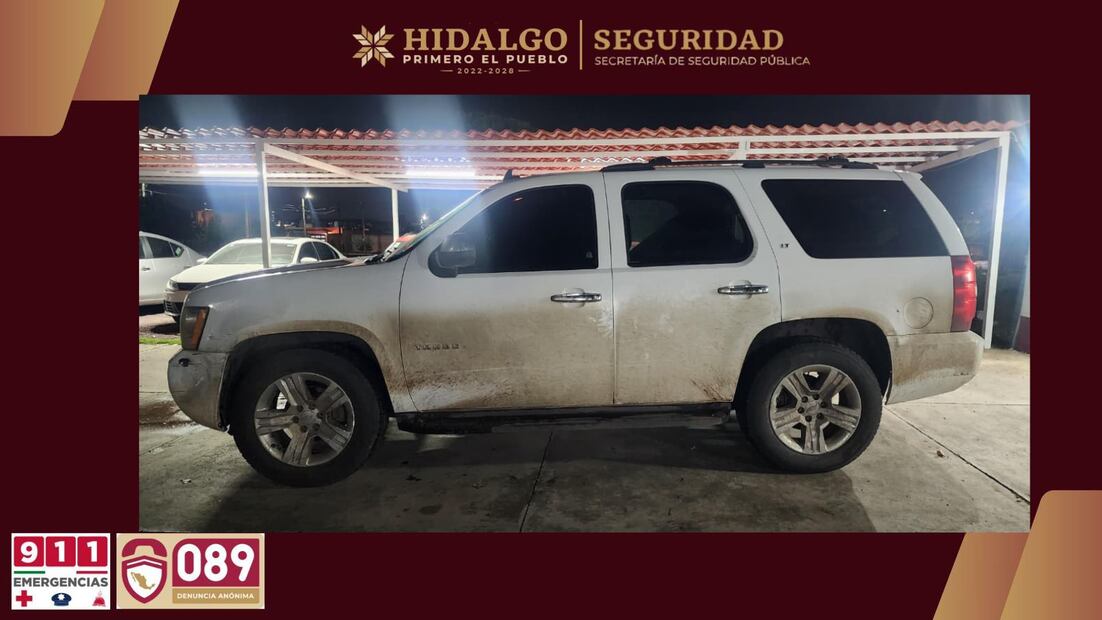 Aseguran fusil, droga y municiones tras percance vehicular en Tepeapulco | Foto: SSPH