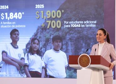 Claudia Sheinbaum anuncia la nueva beca universal para estudiantes de educación básica