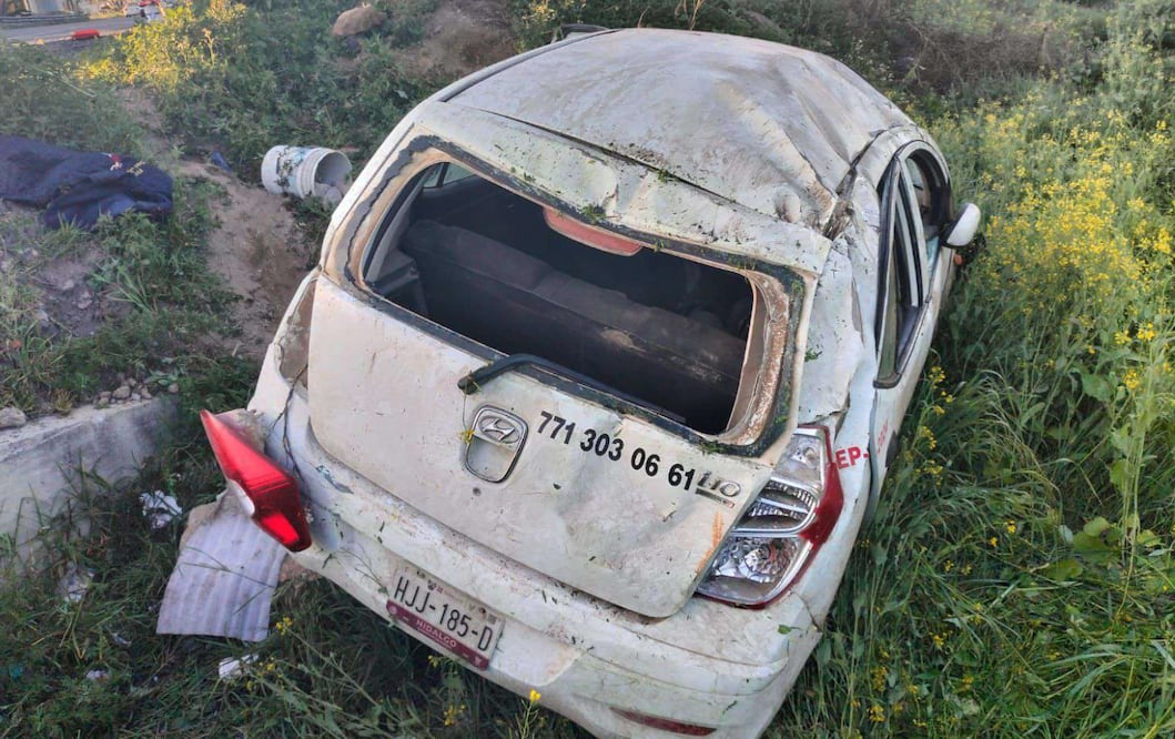 Accidente en la Pachuca- Cd Sahagún I Foto: Especial