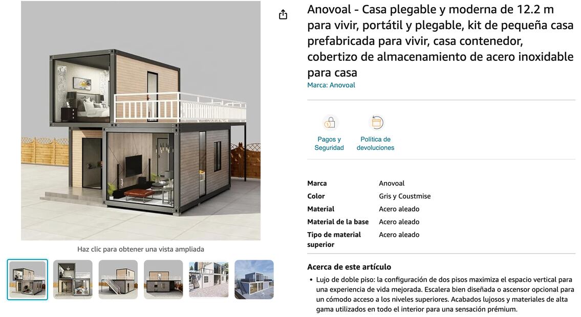 Amazon lanza venta de casas a domicilio