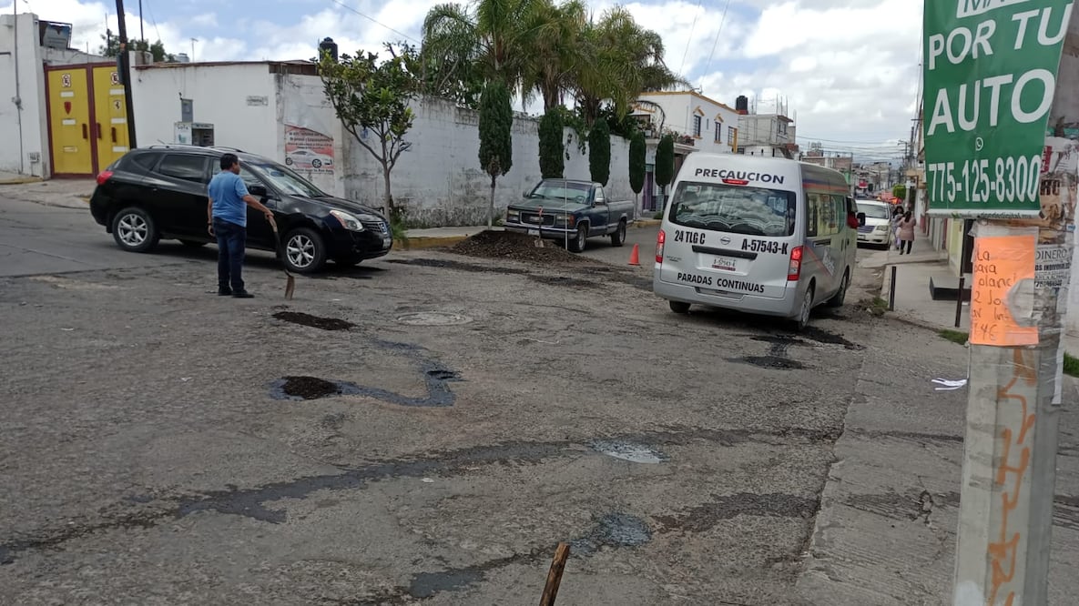 Transportistas de la ruta Metilatla bachean calles de Tulancingo  I Foto: Cortesía