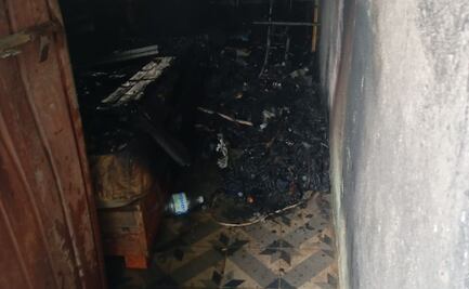 Adulto mayor sufre quemaduras al intentar apagar incendio en su casa en Huejutla