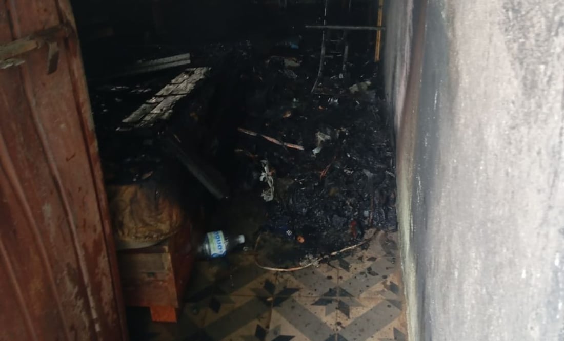 Incendio en Tehuetlán deja a adulto mayor lesionado | Foto: especial