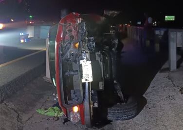 Se registra volcadura la México-Tuxpan
