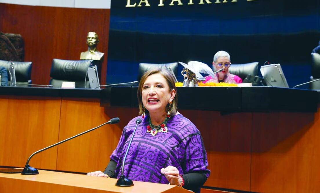 La virtual candidata presidencial de la alianza opositora, en Xóchitl Gálvez Ruiz, solicitó licencia para separarse de su escaño en el Senado de la República por tiempo indefinido | Foto: El Universal