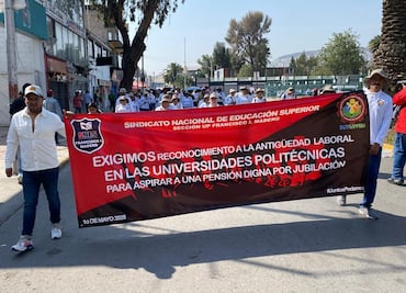 Trabajadores de universidades y bachilleratos exigen homologación salarial y mejores condiciones laborales