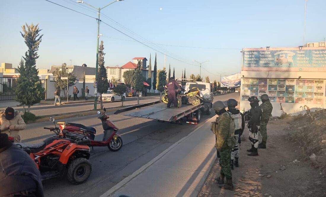 Se detectó que una motocicleta está relacionada con una carpeta de investigación y dos más tenían números modificados  | Foto: Especial