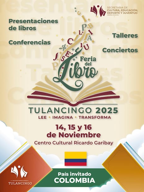Tulancingo se alista para la Feria del Libro 2025 con Colombia como país invitado | Cortesía: ayuntamiento de Tulancingo
