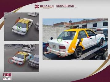 Localizan taxi involucrado en agresión a inspector en Tulancingo
