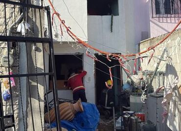 Se registra explosión de gas en vivienda de Campestre