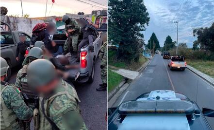 Policías salvan a presuntos delincuentes de ser linchados en Edomex