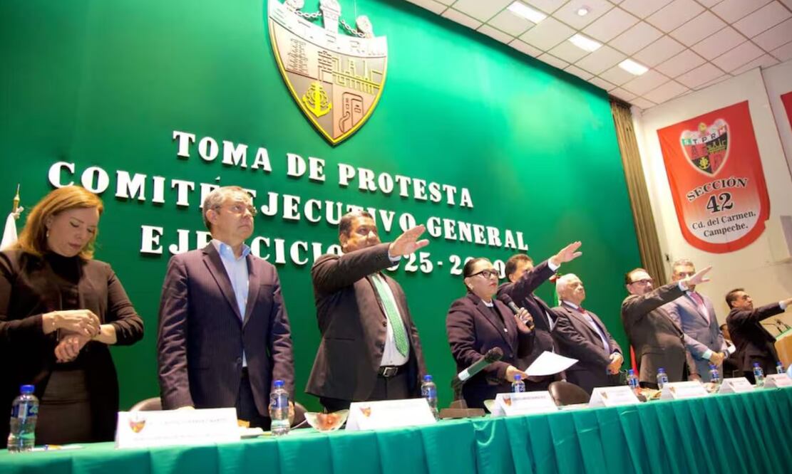 En el evento, el gremio petrolero refrendó su compromiso con el gobierno de la presidenta Claudia Sheinbaum en sus esfuerzos por la recuperación y fortalecimiento de Pemex. Foto: X @rosaicela_