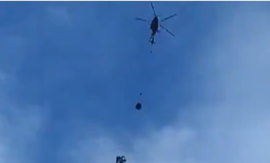 Muere cadete de infantería de la Marina al no abrir su paracaídas. Foto: Captura