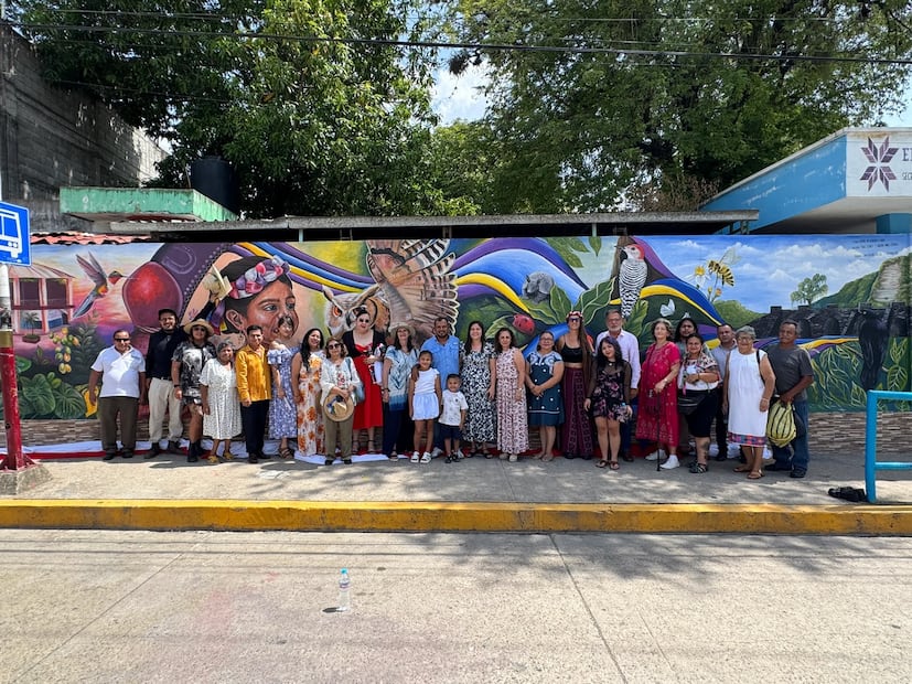 Huejutla cuenta con cinco murales pintados para mostrar la historia de la demarcación y expresar la cosmovisión de sus pobladores, ubicados en los cuatro barrios tradicionales y el Centro Histórico del municipio. I Foto: Francisco Bautista