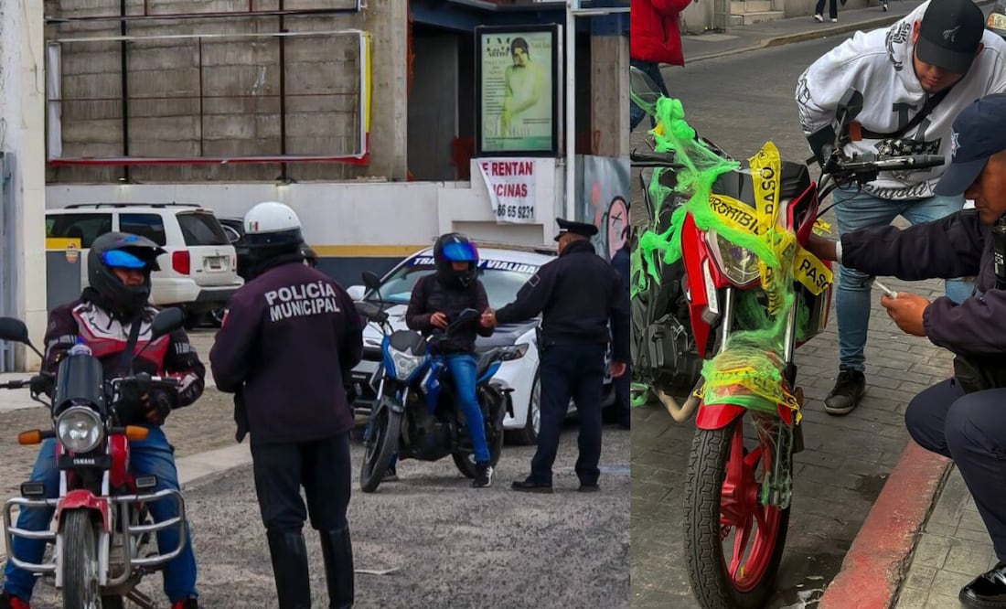 Operativo “Moto Segura” en función para reforzar la seguridad vial en Zona Plateada y Centro Histórico |Foto: SSPTYV