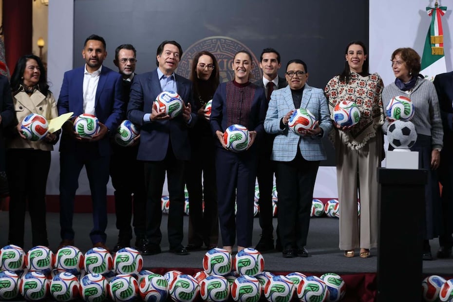 La presidenta Claudia Sheinbaum durante su conferencia matutina desde Palacio Nacional. Foto: Agencia EL UNIVERSAL/Berenice Fregoso/RDB.