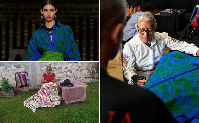 María de los Ángeles artesana hidalguense que conquistó la moda internacional 