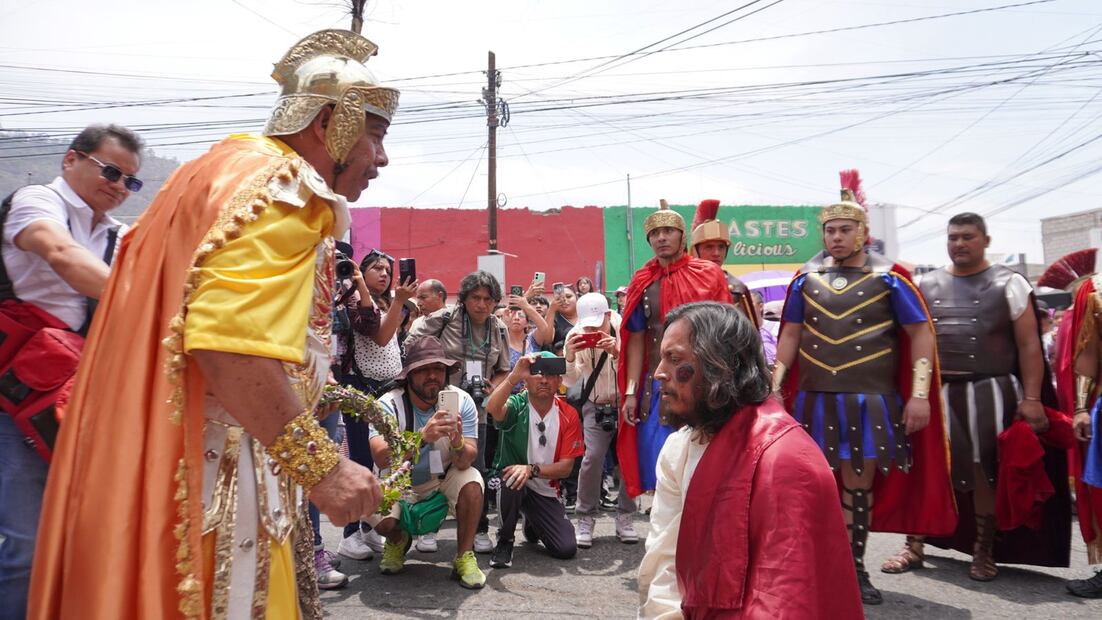La Pasión de Cristo en El Arbolito Pachuca I Foto:Marco Carrillo