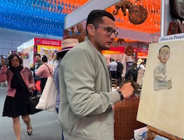 Marconi Díaz exhibe su obra en el Séptimo Tianguis Nacional de Pueblos Mágicos