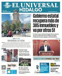 Portada El Universal Hidalgo 21/4/26