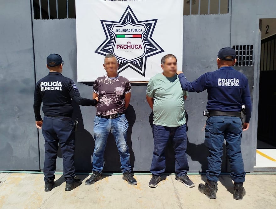 Ambos quedaron a disposición de la autoridad competente | Foto: SSPTyV