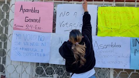 Agremiados del SUTSPEEH frenan elecciones y exigen nuevo proceso sindical