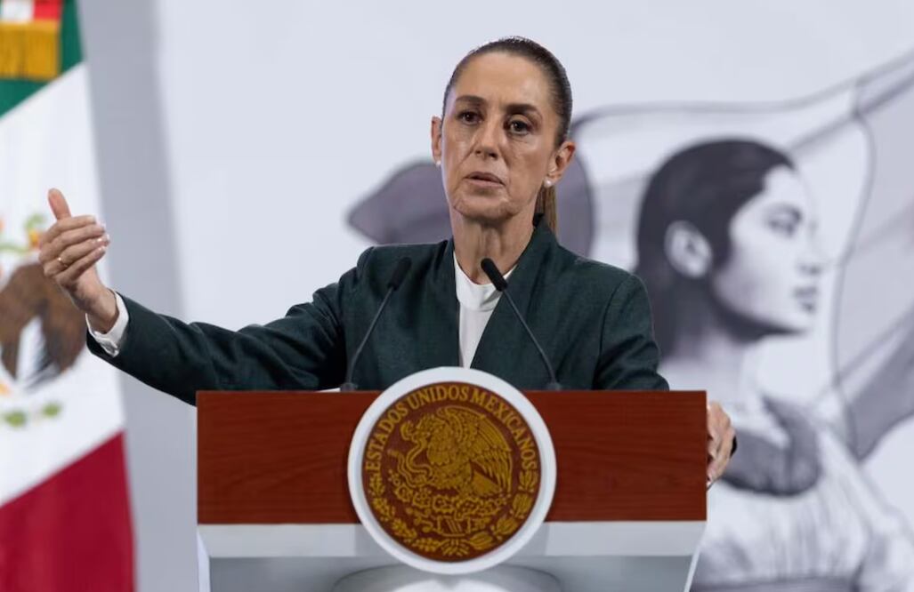 Conferencia de prensa mañanera de la presidenta Claudia Sheinbaum Pardo, este 22 de agosto desde Palacio Nacional. Foto: Hugo Salvador /El Universal