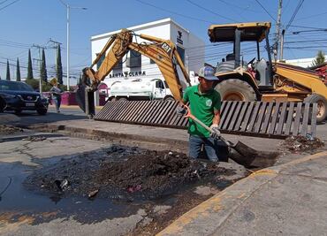 Realizan limpieza de alcantarillas en Tizayuca para prevenir inundaciones