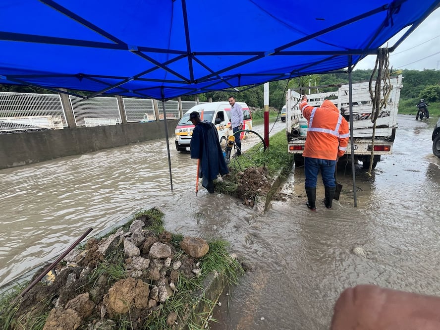 ¡Otra vez los encharcamientos! Foto: especial