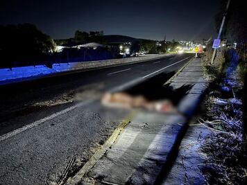 Taxi embiste a caballo suelto en Mixquiahuala; el animal muere y el conductor resulta lesionado