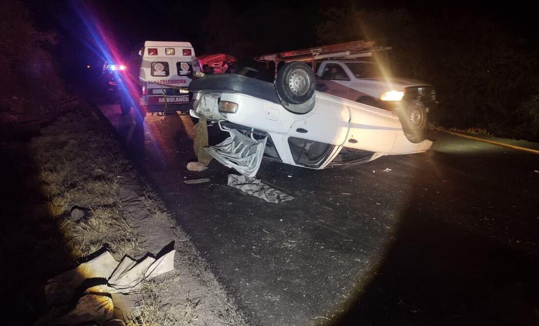 Fallece un joven al estrellarse en su auto en Mezquititlán | Foto: Especial