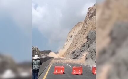Video: Cierre temporal en la autopista Real del Monte-Huasca por deslave controlado
