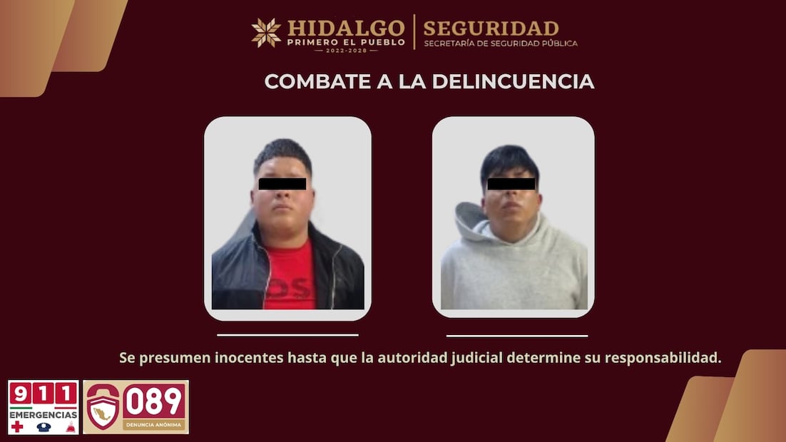 Rescatan a tres personas secuestradas en la México–Pachuca; detienen a dos presuntos responsables | Fotos: SSPH