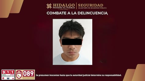 Aseguran a presunto narcomenudista en Tlahuelilpan con más de 100 dosis de droga