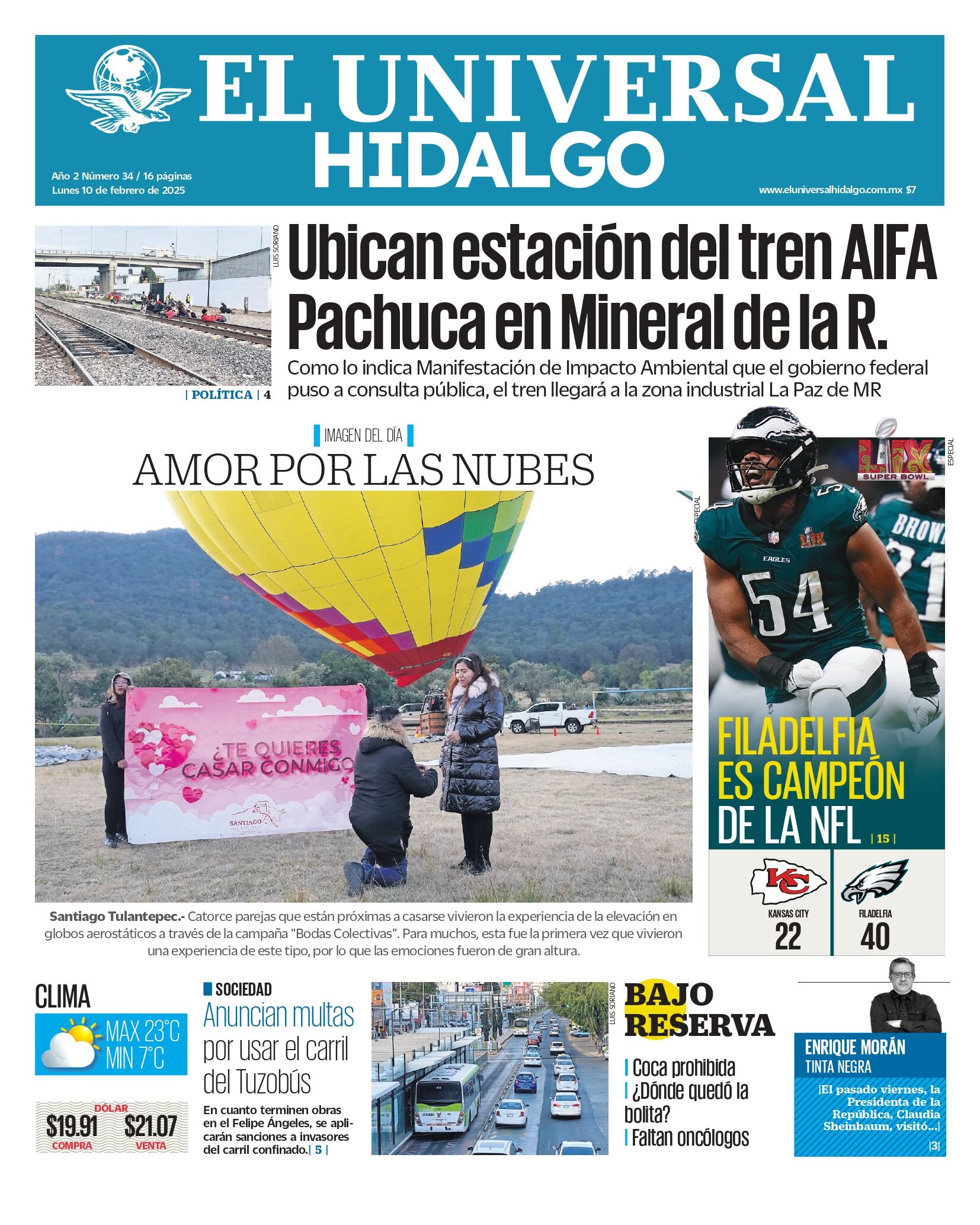 El Universal Hidalgo 10/02/25