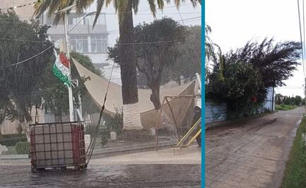 Lluvias y vientos causan afectaciones en Santiago Tulantepec