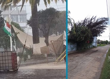 Lluvias y vientos causan afectaciones en Santiago Tulantepec