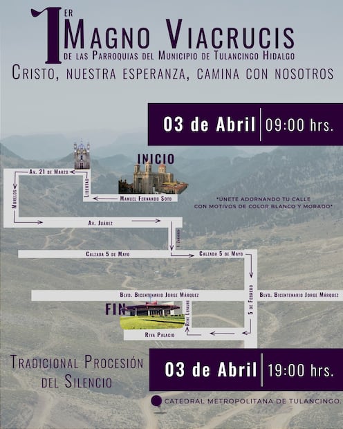 Tradición y fe toman las calles | Cortesía: ayuntamiento de Tulancingo