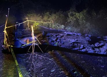 Se abre socavón en carretera estatal, tramo Chapulhuacán