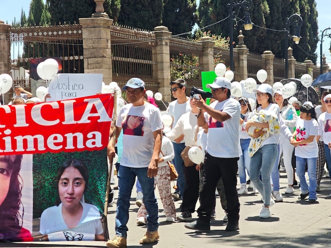 Marchan en Tulancingo por Ximena Abigaíl, familiares exigen se haga justicia 