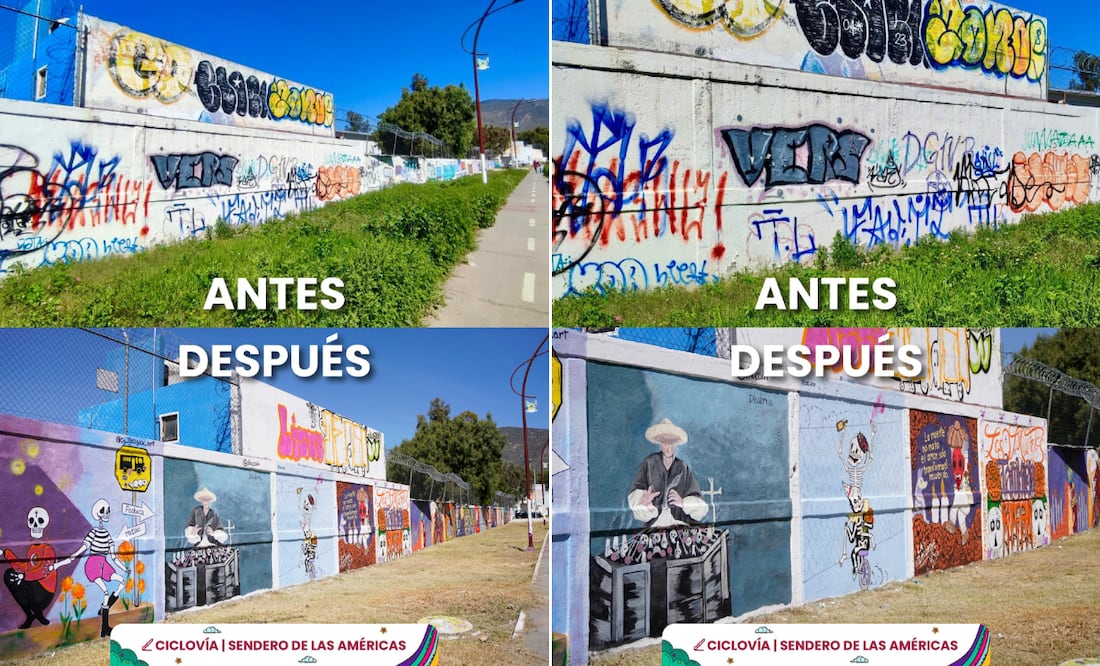 Pachuca se viste de tradición con arte urbano | Facebook: Jorge Alberto Reyes