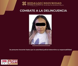 Detienen en Pachuca a mujer señalada por presuntos cobros “gota a gota”