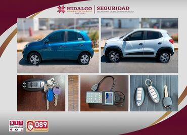 Detienen a cinco integrantes de banda dedicada al robo de autos en Hidalgo y Edomex