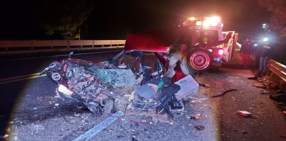 Accidente en la autopista México–Tuxpan deja dos personas sin vida