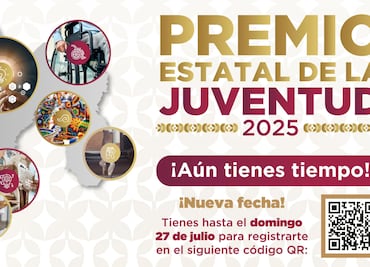 Premio Estatal de la Juventud 2025 abrió sus inscripciones